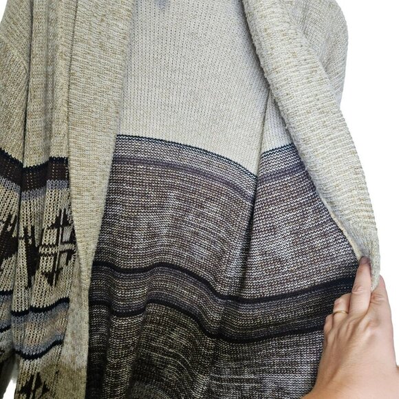 Dimension By Milford Vintage Southwest Alpaca Knit Belted Cardigan Sweater M - Picture 8 of 12